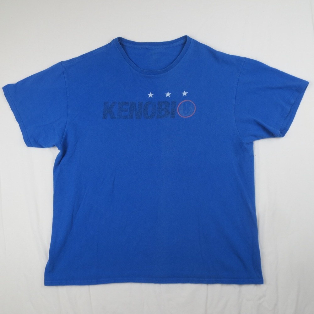 Kenobi T Shirt Mens XL* Blue Short Sleeve Funny Star Wars Movie Dadcore